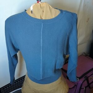 Philosophy Classic Blue Crew Neck Sweater